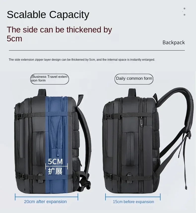 Large Capacity Multifunctional Extensible Rechargeable Hand-held Backpack-SA2408-271 Blankets Apricot