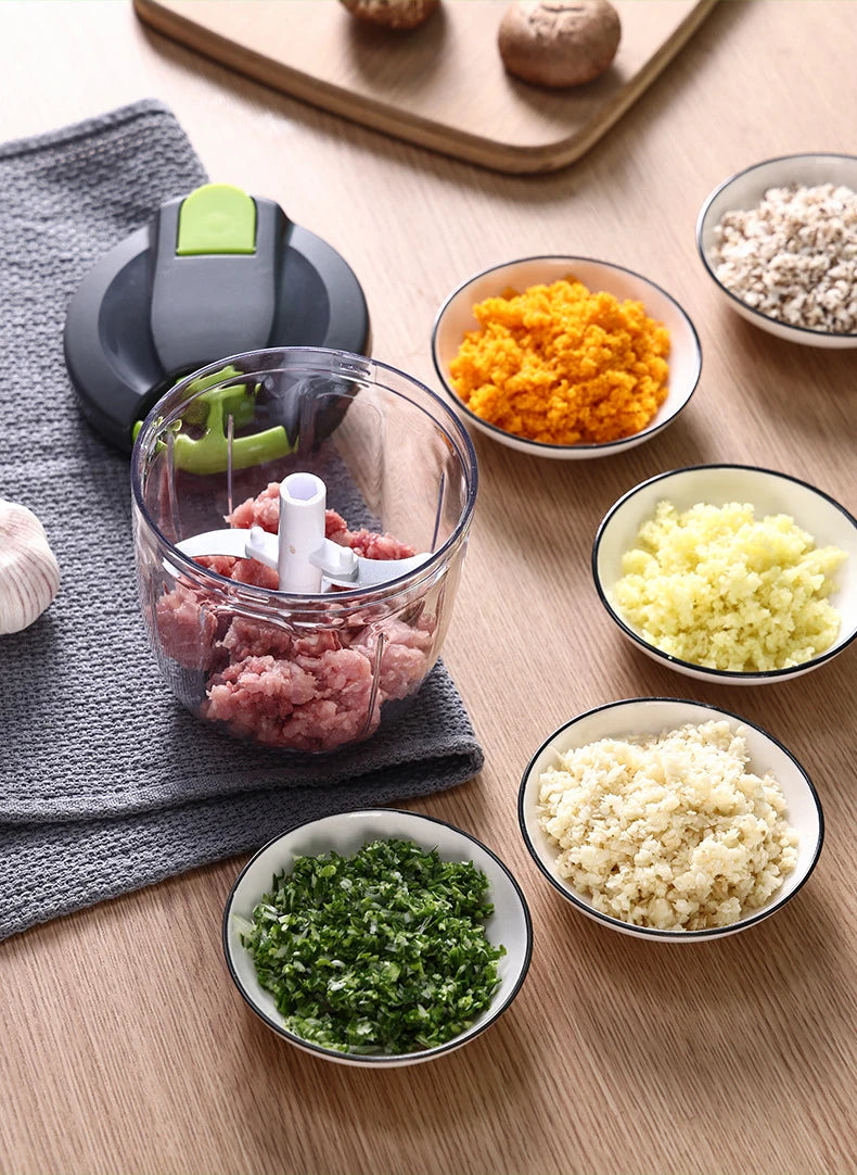 Manual Food & Vegetable Processor-SA2411-49 Spice and sugar Jar Apricot