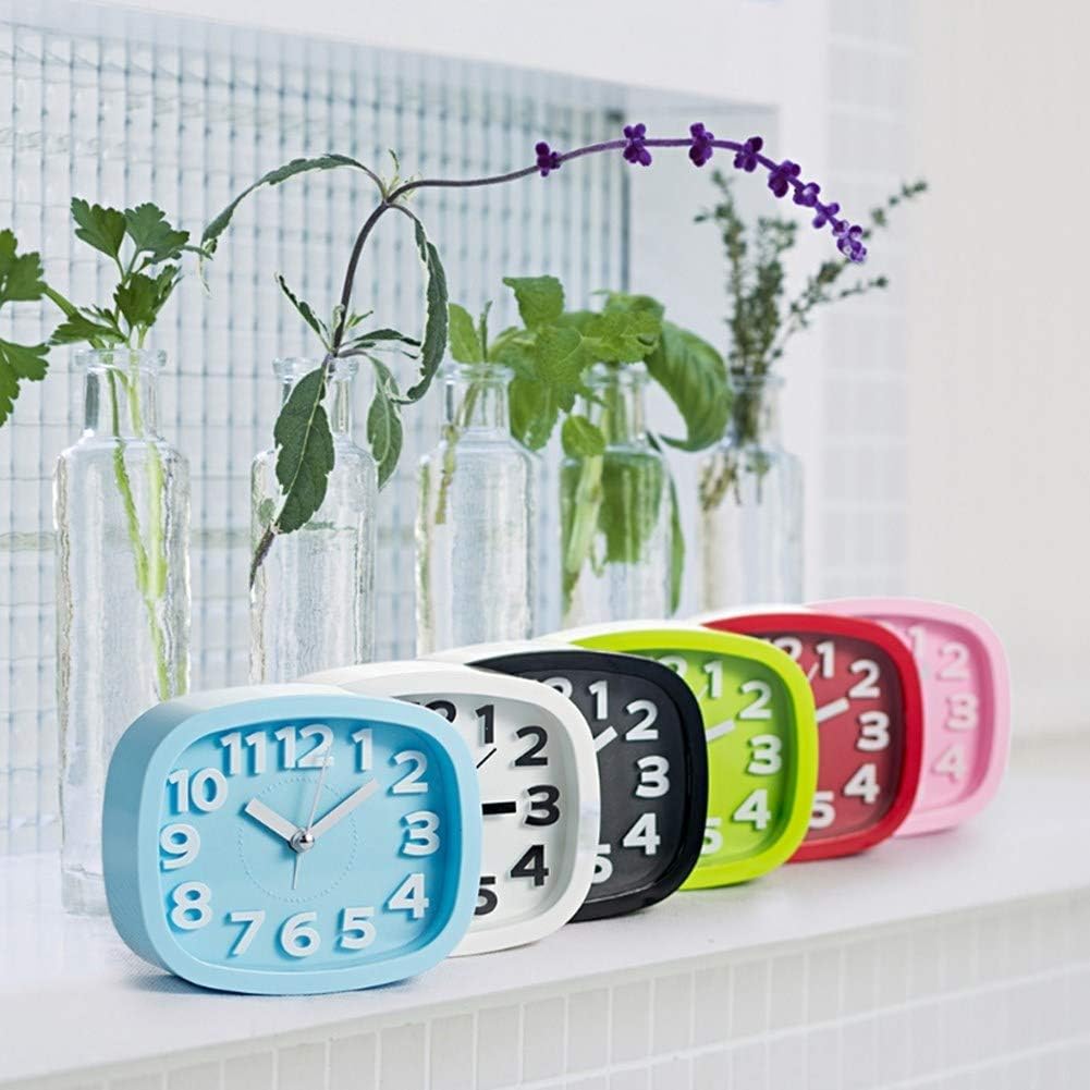 Side Table Alarm Clock-Green(5545)(SA2405-57) Clock Apricot