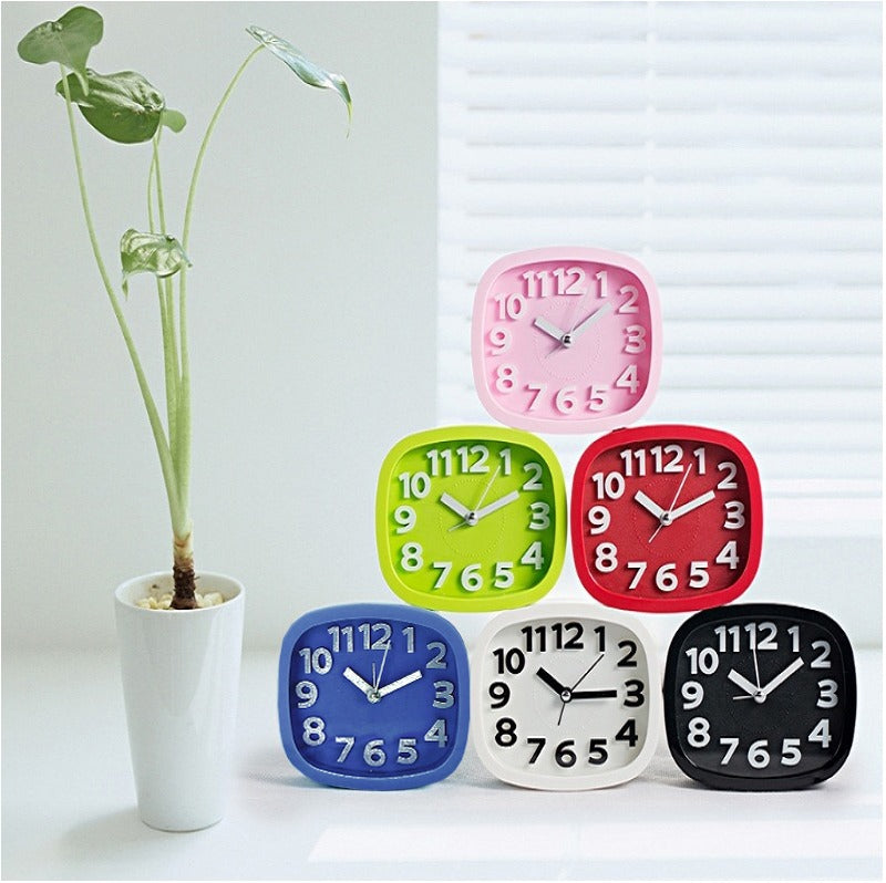Side Table Alarm Clock-Green(5545)(SA2405-57) Clock Apricot