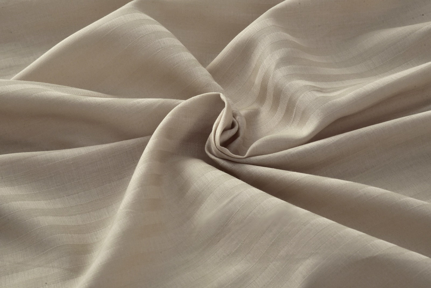 Single Bed Sheet Satin Stripe(4757)-Beige product Apricot