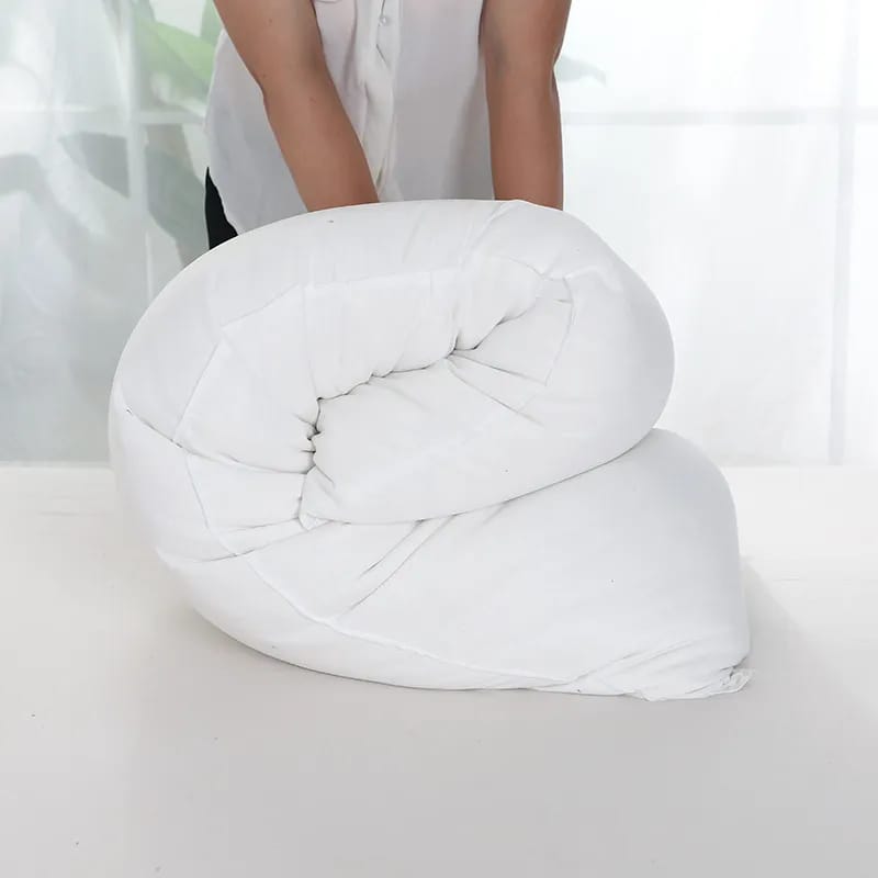 Sleeping Body Pillow 50x150 cm-White Apricot