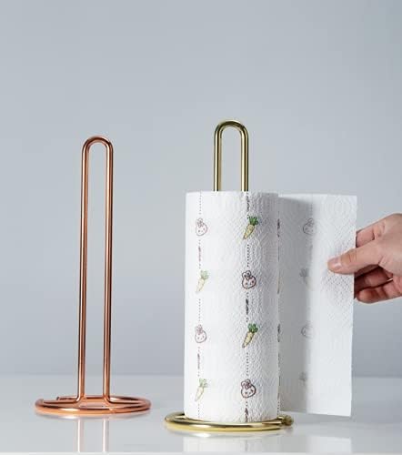 Stainless Steel Tissue Roll Holder-Rose Gold Tissue Box Apricot