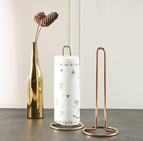 Stainless Steel Tissue Roll Holder-Rose Gold Tissue Box Apricot