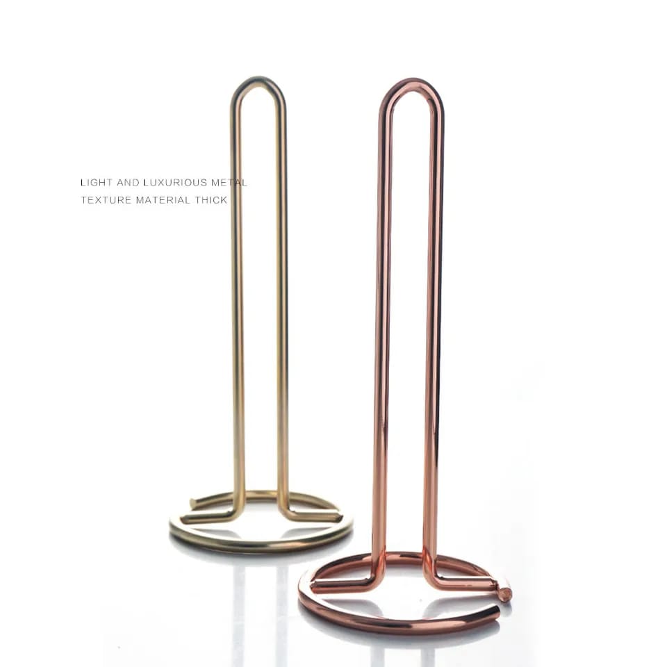 Stainless Steel Tissue Roll Holder-Rose Gold Tissue Box Apricot