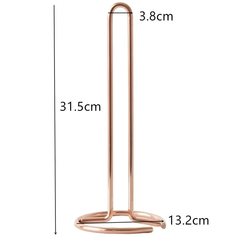 Stainless Steel Tissue Roll Holder-Rose Gold Tissue Box Apricot