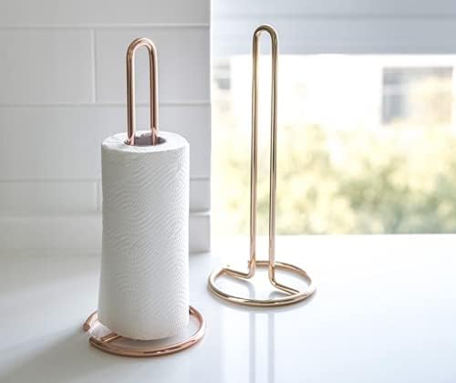 Stainless Steel Tissue Roll Holder-Rose Gold Tissue Box Apricot