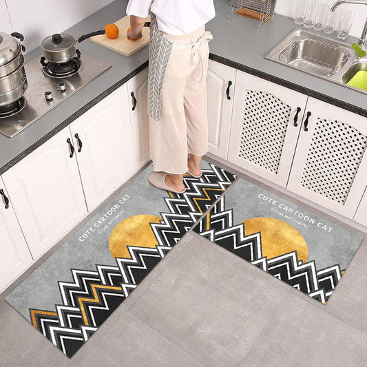 Anti slip Kitchen Floor Mat Set- Sun Set