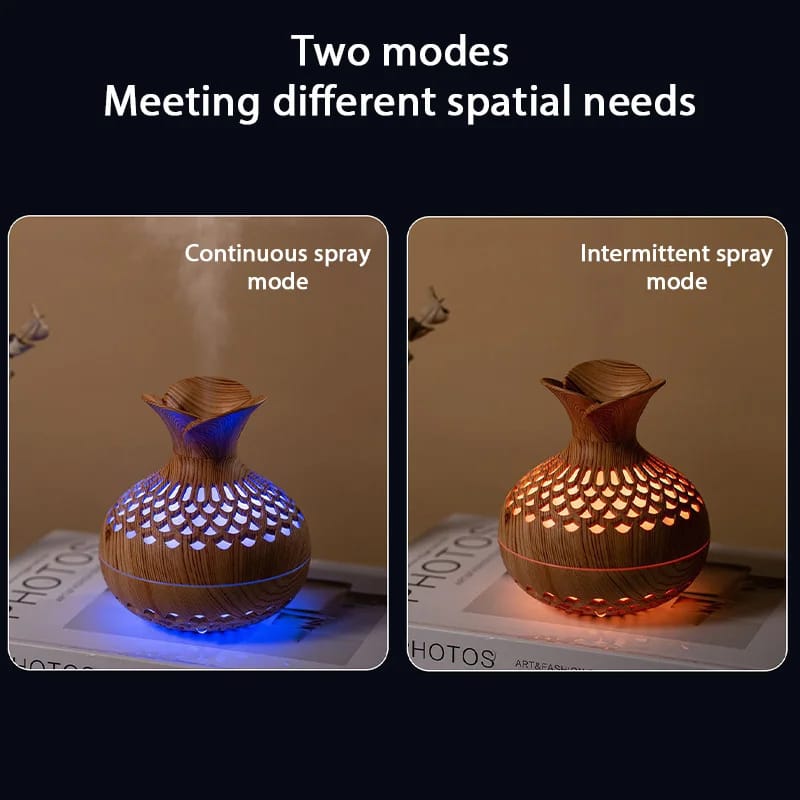 Ultrasonic Aromatherapy Air Humidifier-5863-(SA2405-198) Apricot