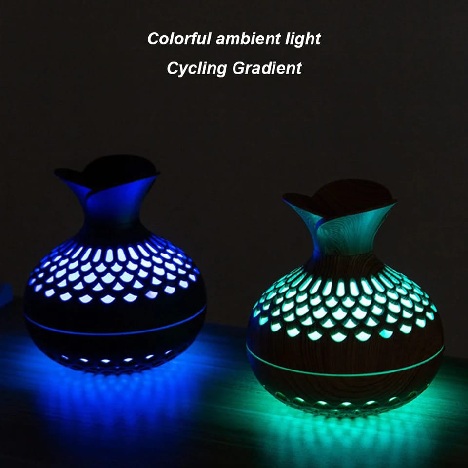 Ultrasonic Aromatherapy Air Humidifier-5863-(SA2405-198) Apricot