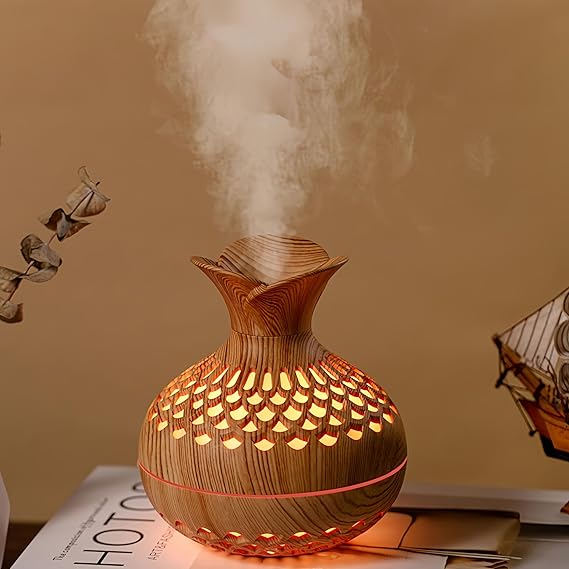 Ultrasonic Aromatherapy Air Humidifier-5863-(SA2405-198) Apricot
