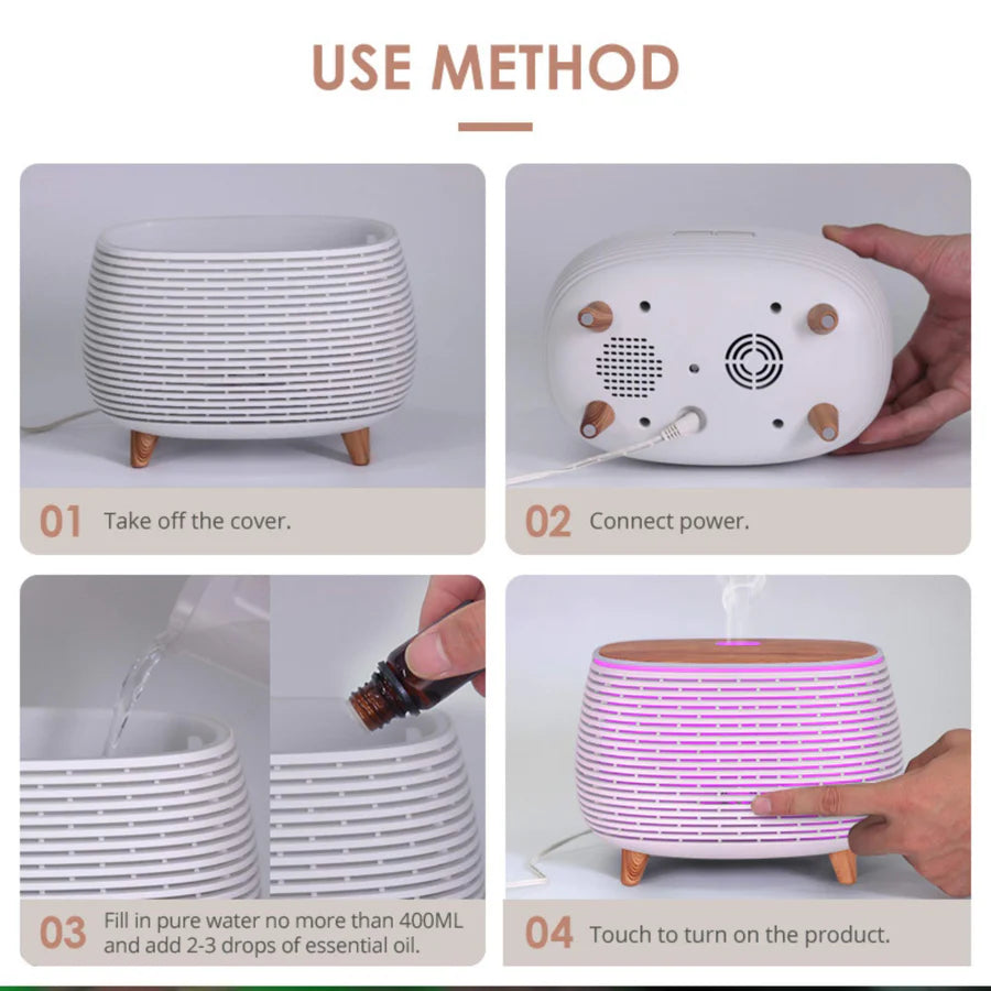 Ultrasonic Aromatherapy Air Humidifier(SA2405-190) Apricot