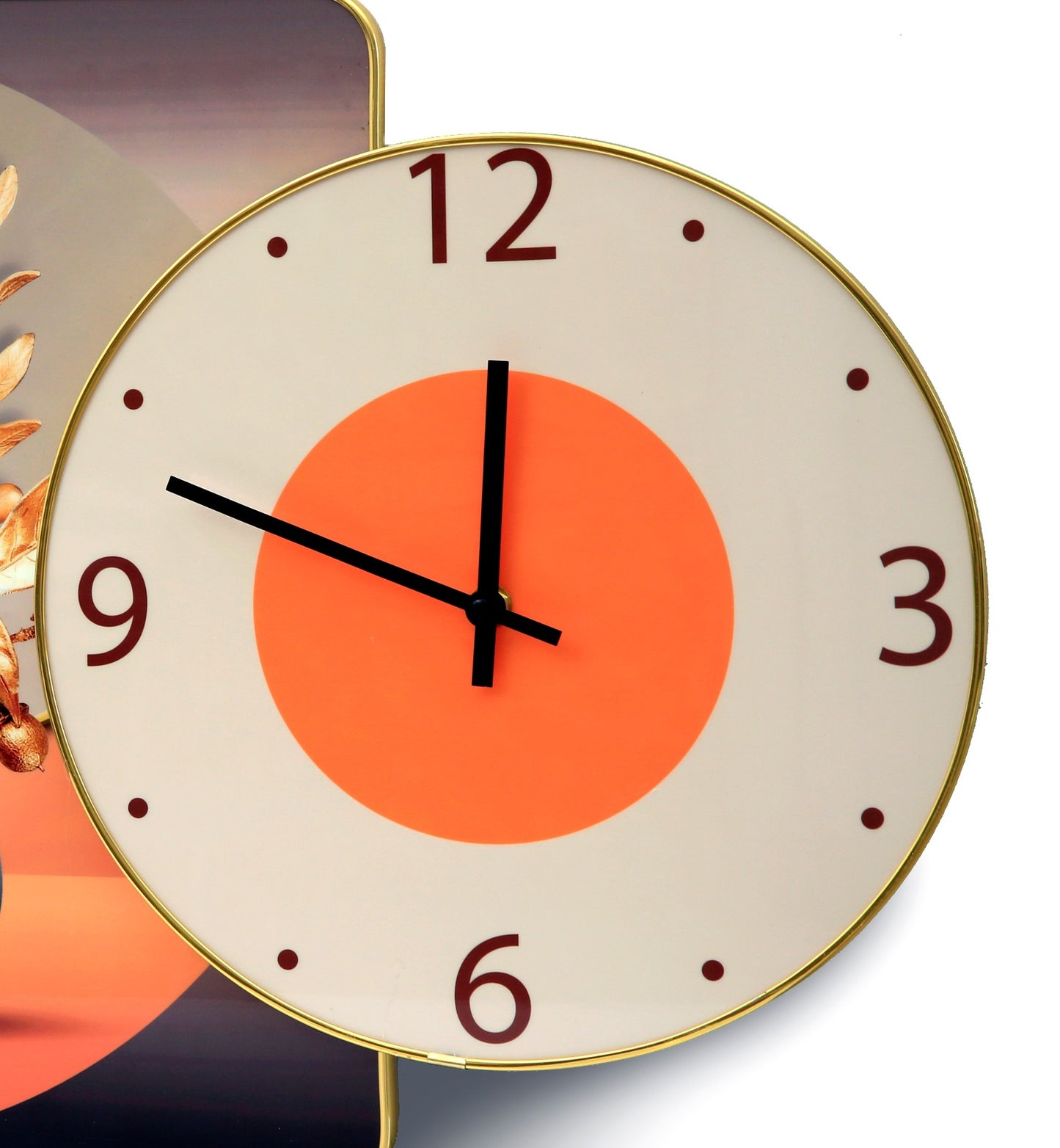 Vases Frame with Clock Clock Apricot