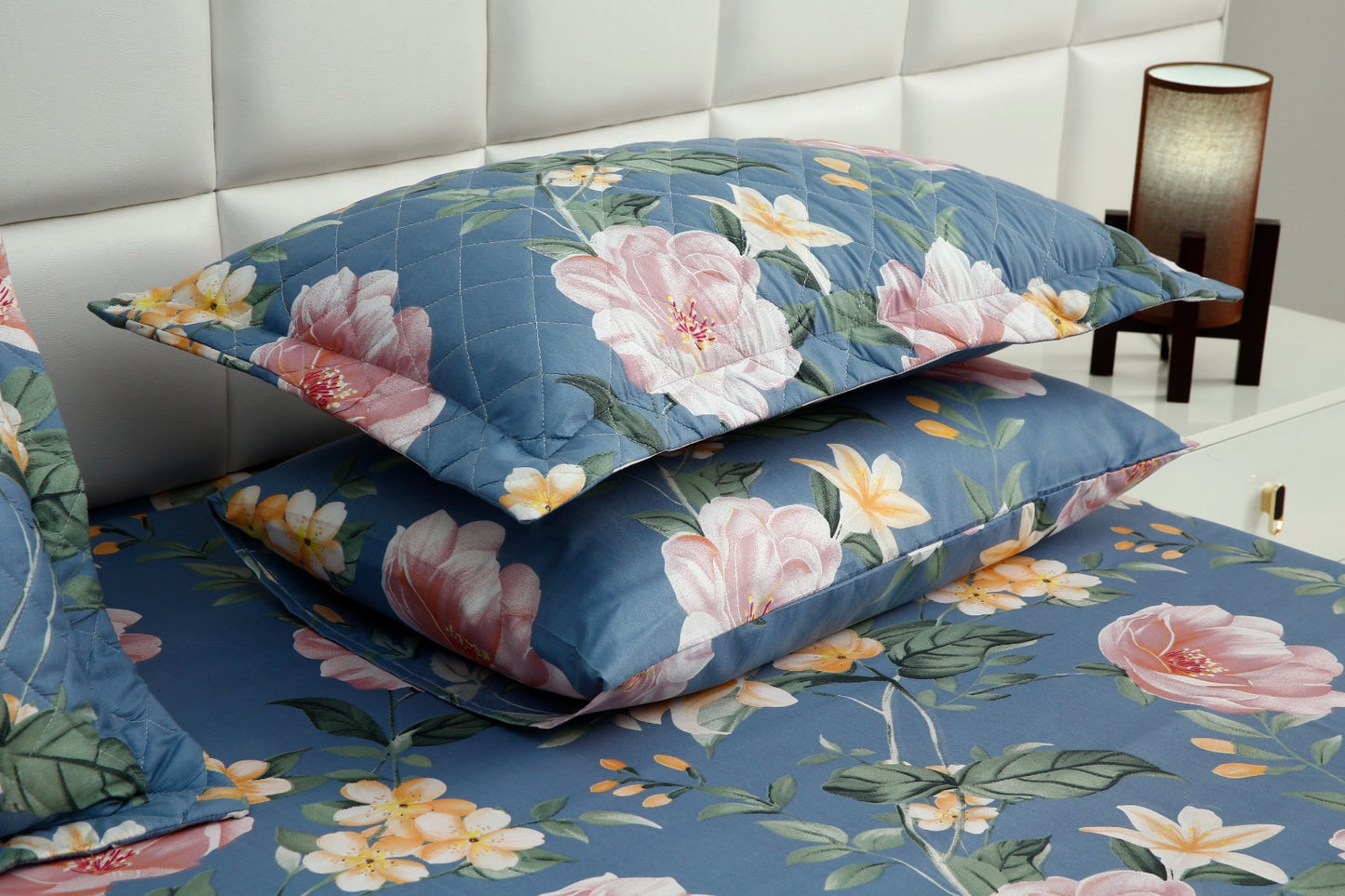 6 PCs Printed Bed Spread Set-Magnolia