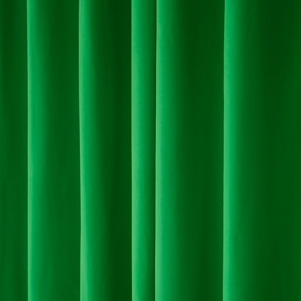 Plain Dyed Laminated Curtain-Green