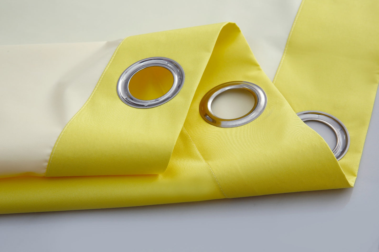 Plain Dyed Laminated Curtain-Yellow