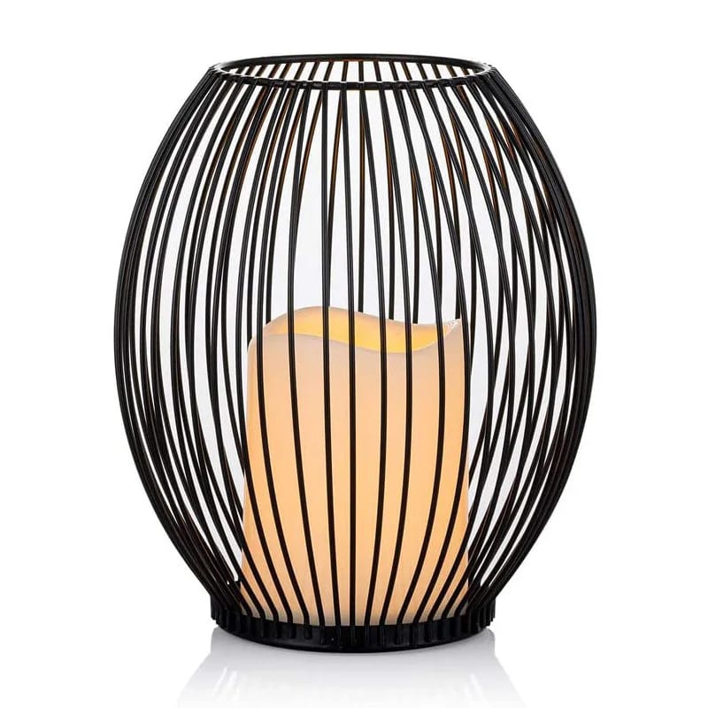 Metal Candle Stand-Black(SA2405-20) Tissue Box Apricot