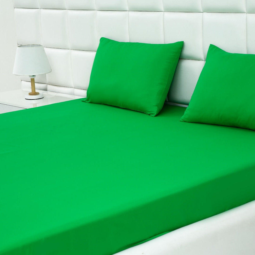 Fitted Bed Sheet-Green Fitted Sheets Apricot