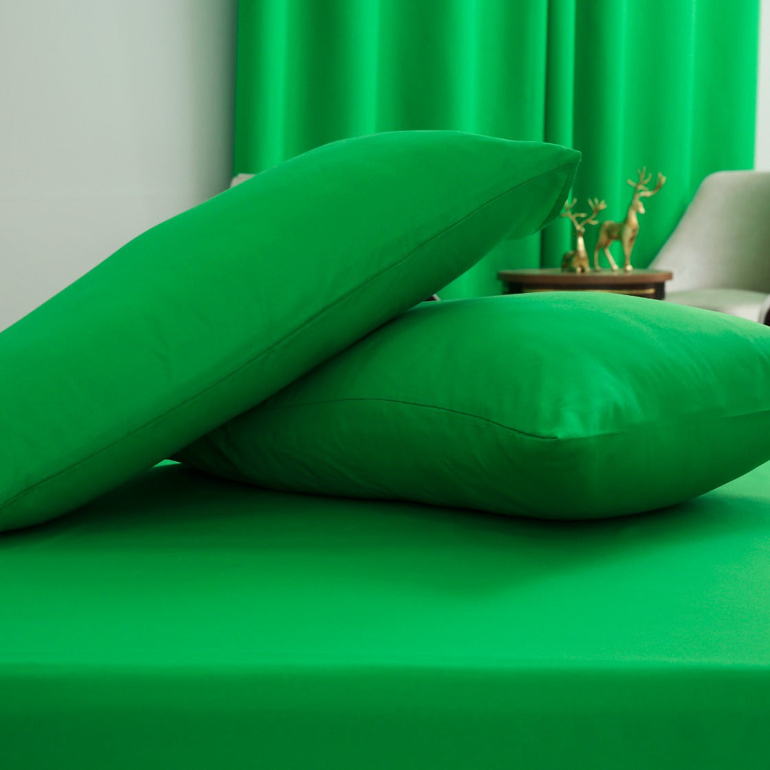 Fitted Bed Sheet-Green Fitted Sheets Apricot