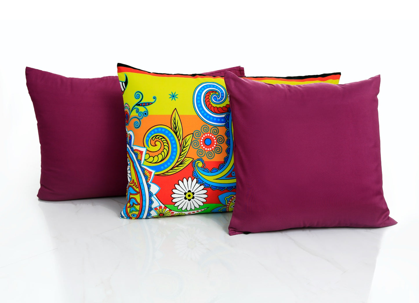 8 PCs Winter Comforter Set-Multi Flowers Comforters Apricot