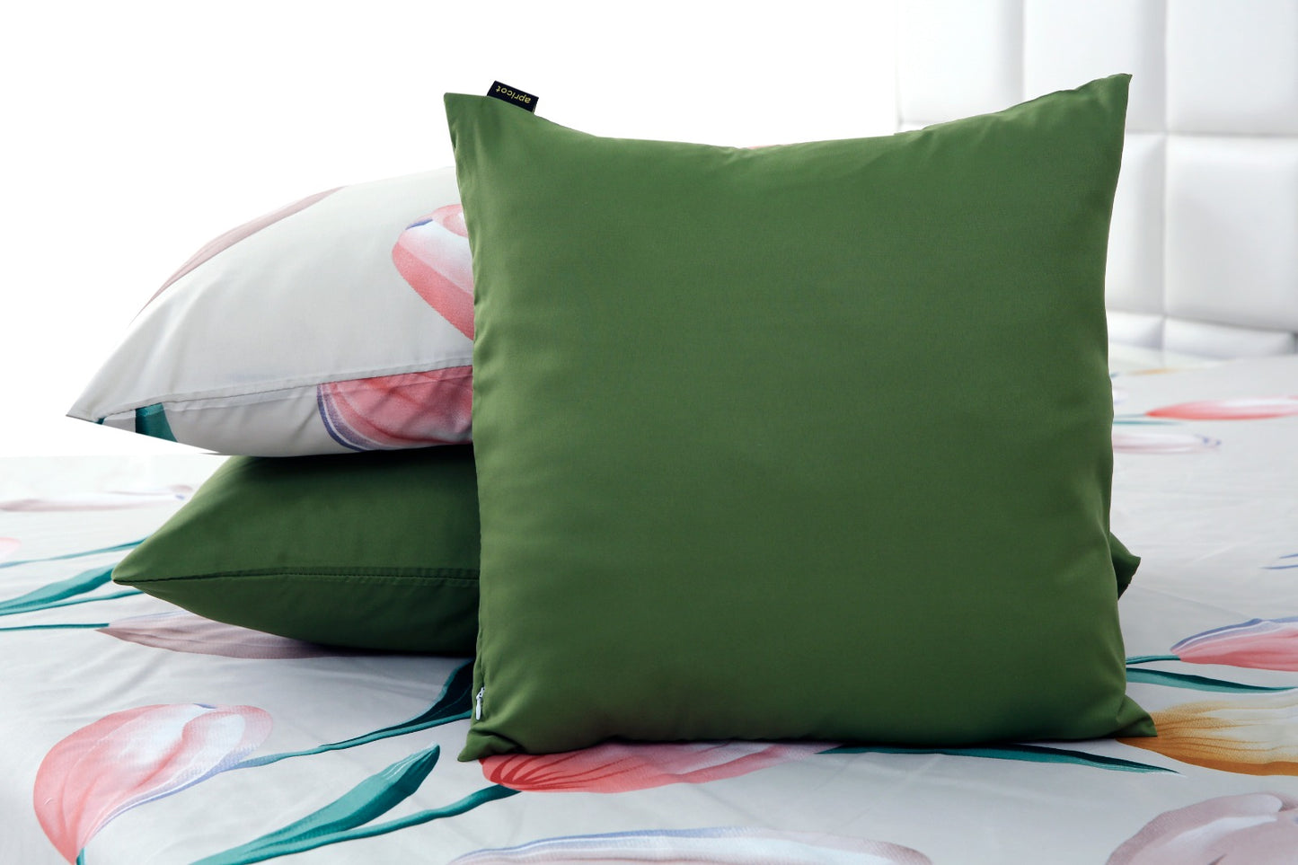 6 PCs Summer Comforter Set-Tulip Bed Spread Apricot