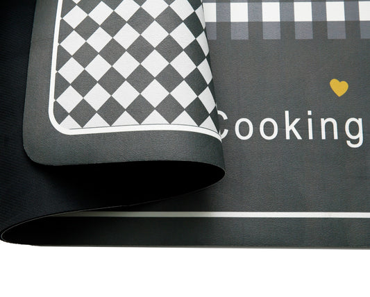 AntiSkid Dish Drying Heat & Water Protector Mat-SA-2553-2(Cooking Time) Rugs Apricot