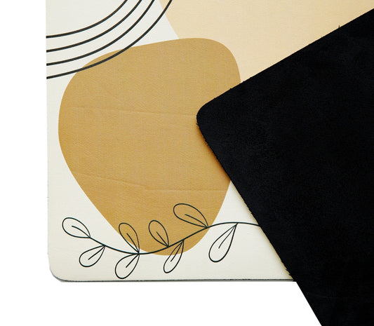 AntiSkid Dish Drying Heat & Water Protector Mat-SA-2553-2(Abstract) Rugs Apricot