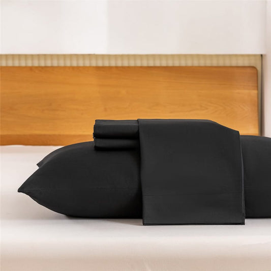 Fitted Bed Sheet-Black Fitted Sheets Apricot