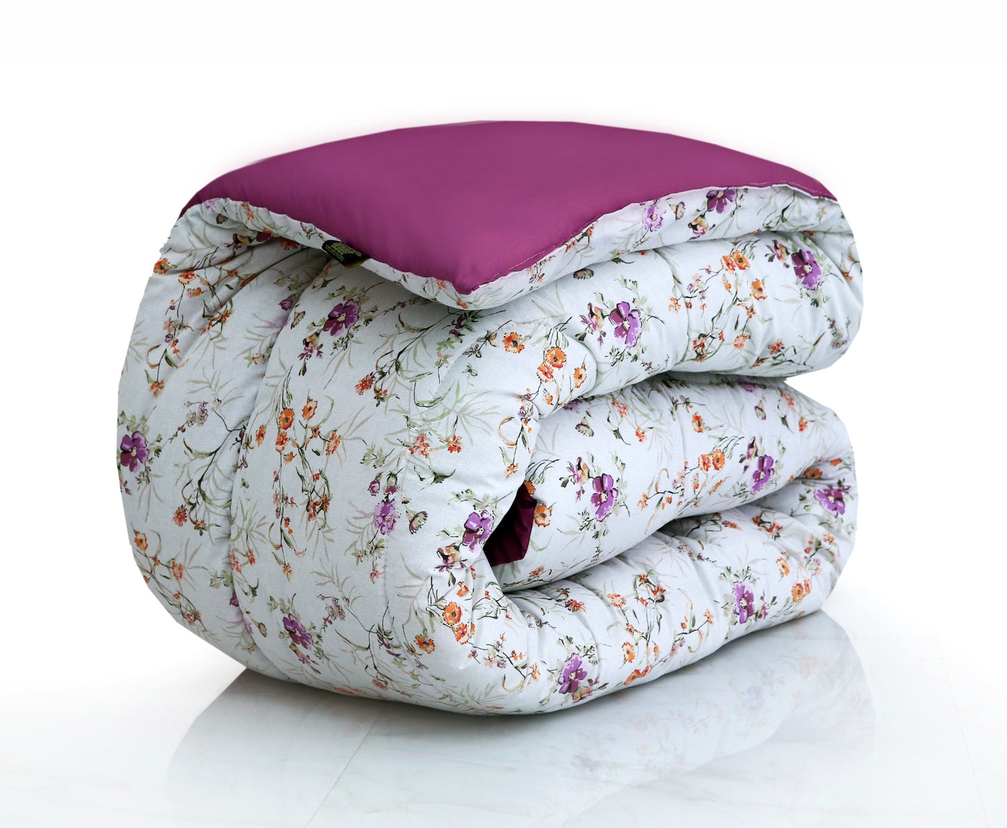 8 PCs Winter Comforter Set-Plum Petal Comforters Apricot