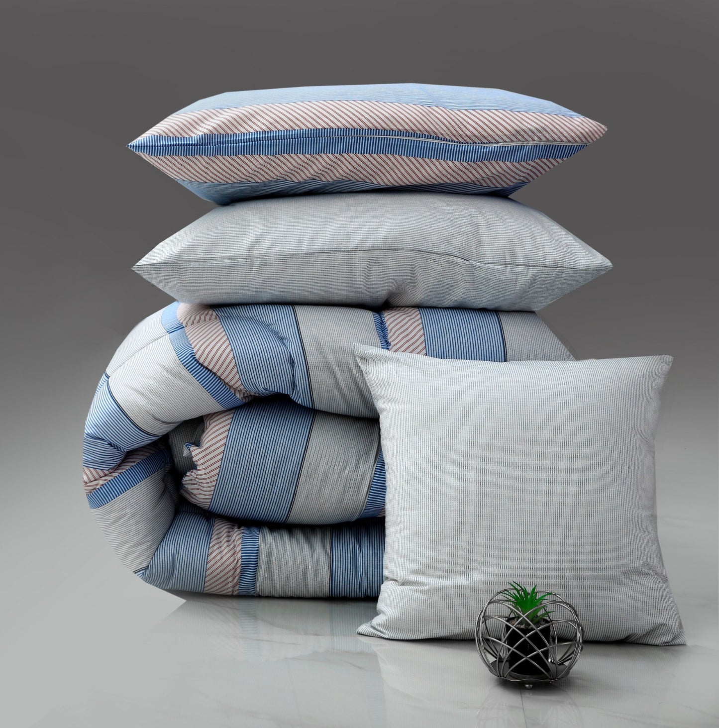 8 PCs Winter Comforter Set-Marshmallow Comforters Apricot