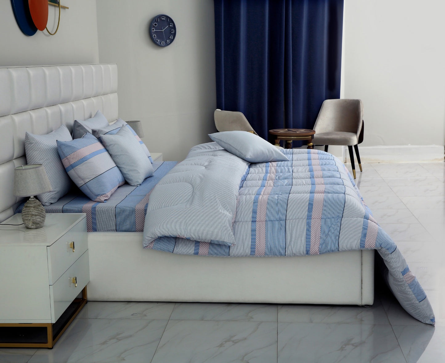 8 PCs Winter Comforter Set-Marshmallow Comforters Apricot