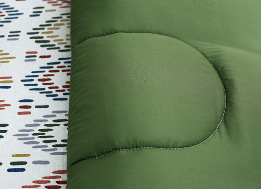 1 PC Double Winter Comforter-Rainbow Diamond Comforters Apricot