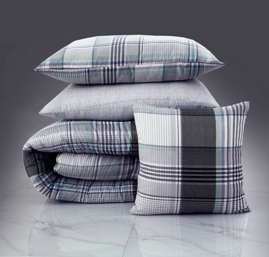 8 PCs Winter Comforter Set-Melvern Comforters Apricot