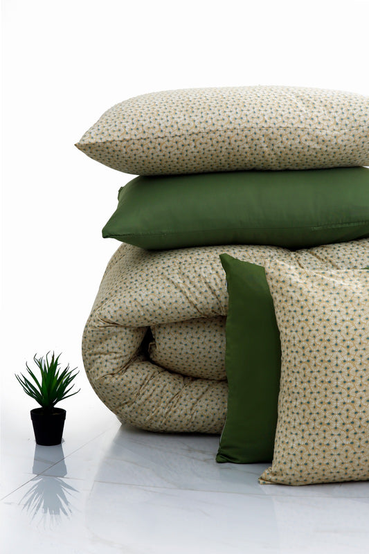 8 PCs Winter Comforter Set-Day Lilly Comforters Apricot