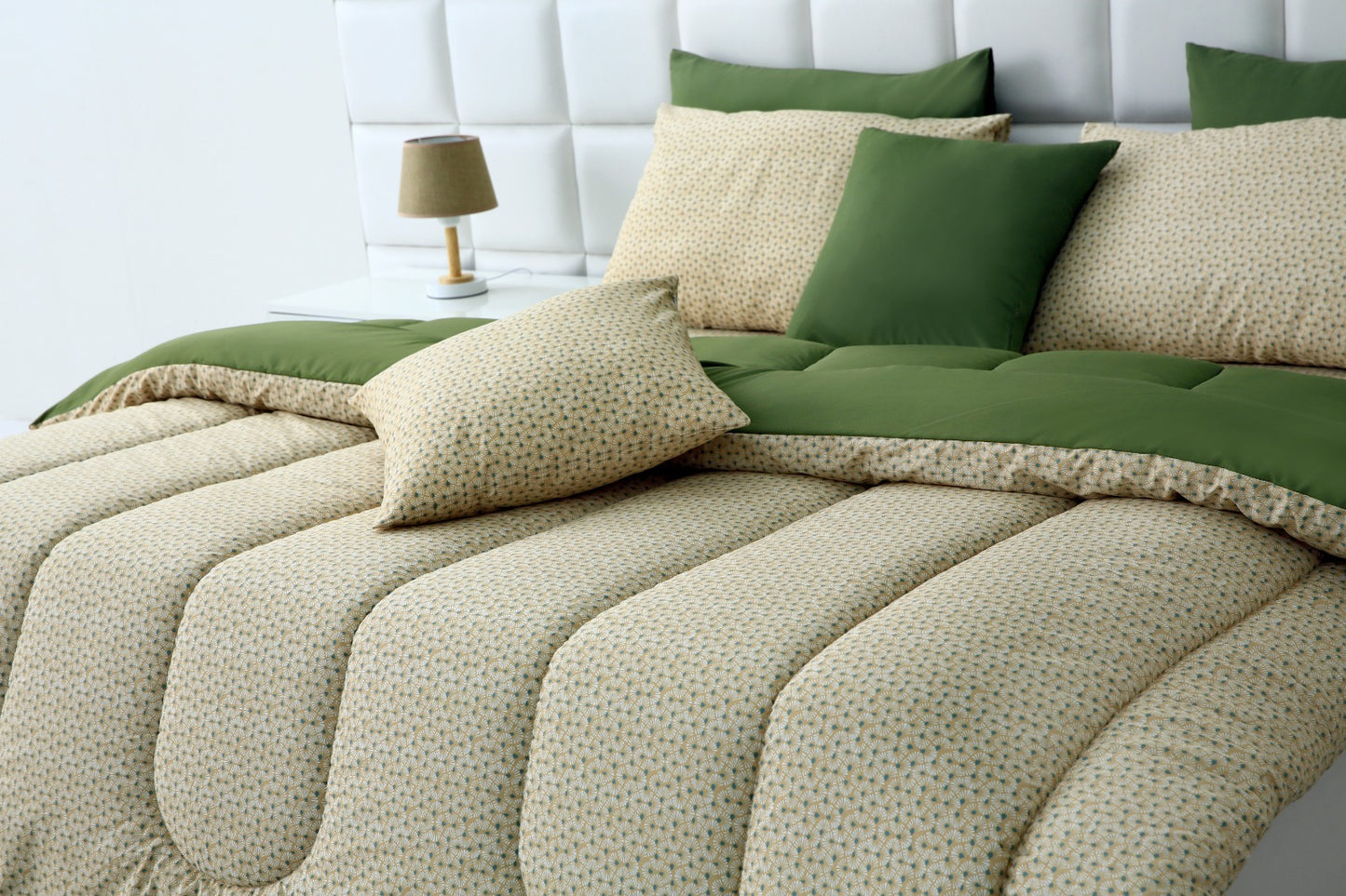 8 PCs Winter Comforter Set-Day Lilly Comforters Apricot