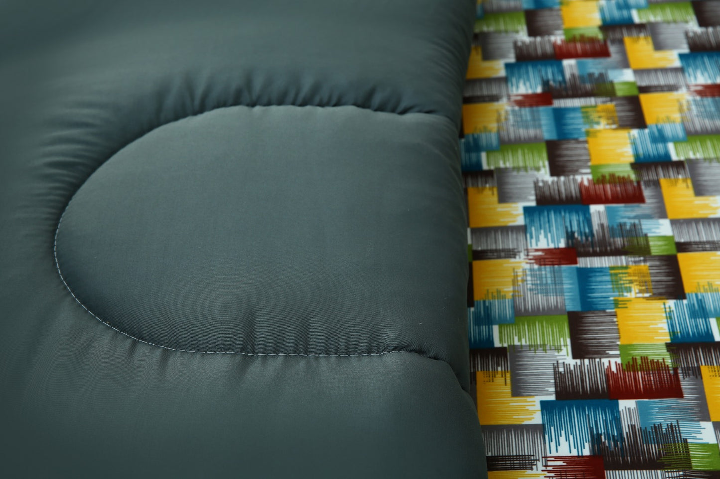 8 PCs Winter Comforter Set-Multi Ombre (Grey Reverse) Comforters Apricot