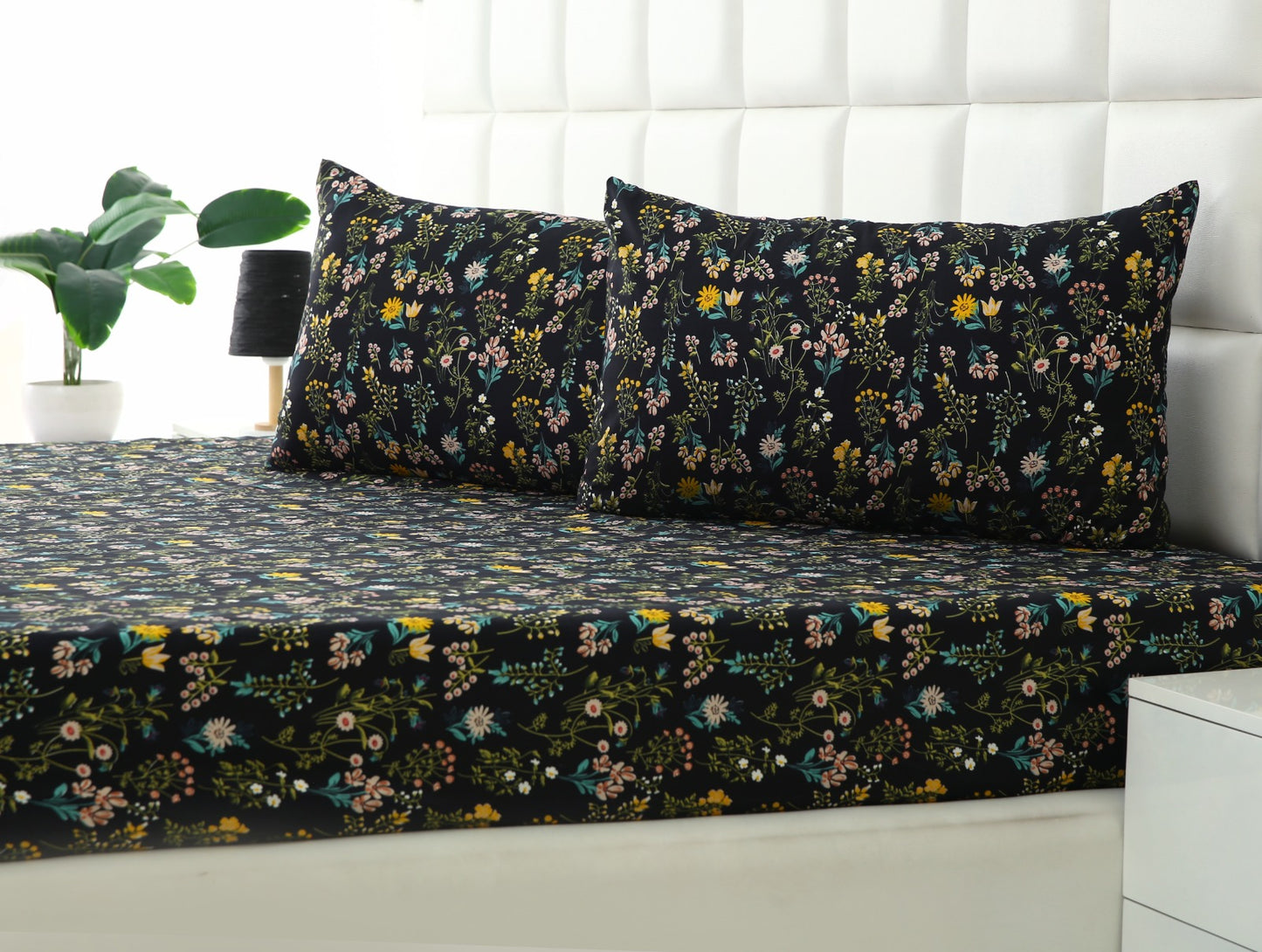 Fitted Bed Sheet-BLACK MEADOWS Fitted Sheets Apricot