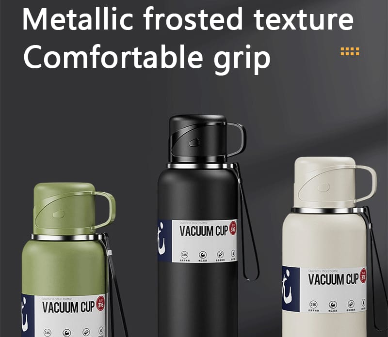 Double Wall Insulated Thermos(SA2408-164)-Black Apricot