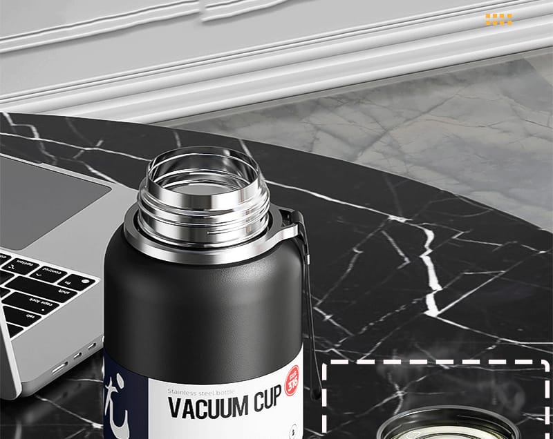 Double Wall Insulated Thermos(SA2408-164)-Black Apricot