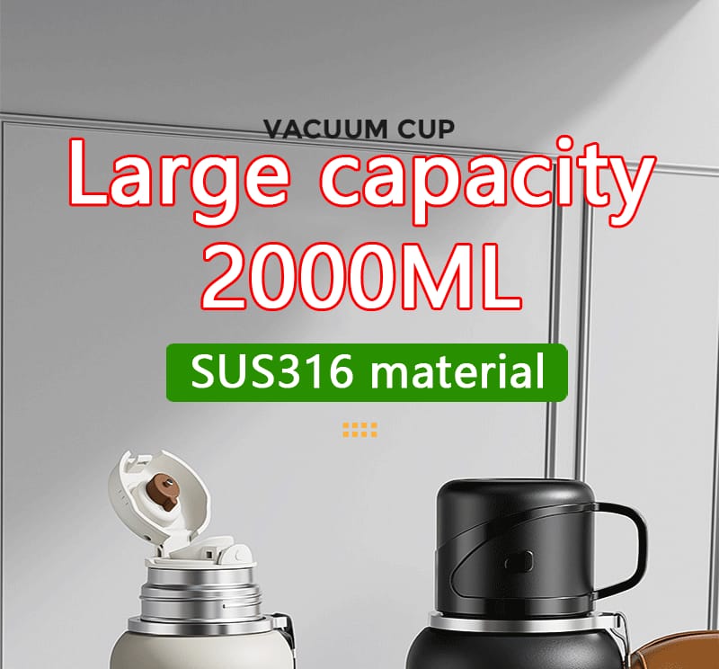 Double Wall Insulated Thermos(SA2408-164)-Black Apricot
