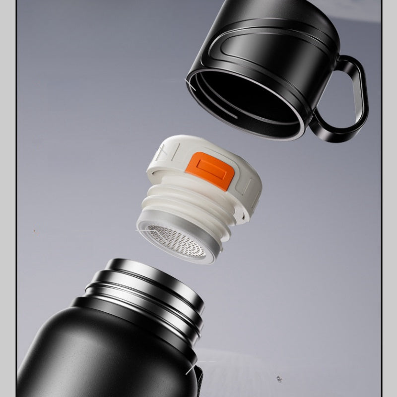 Double Wall Insulated Thermos(SA2408-164)-Black Apricot