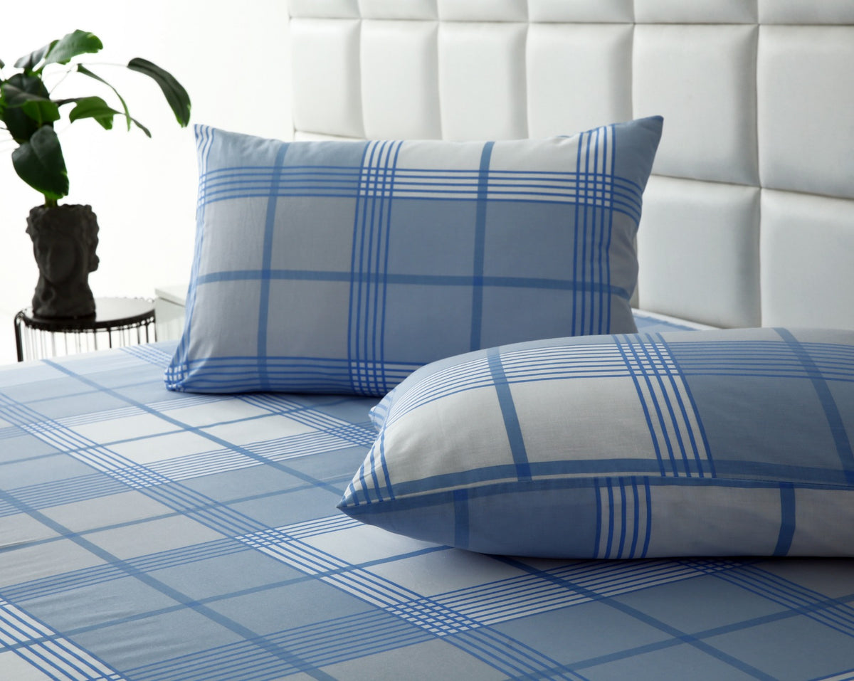 3 PCs Double Bed Sheet-DB344 Bed Sheets Apricot
