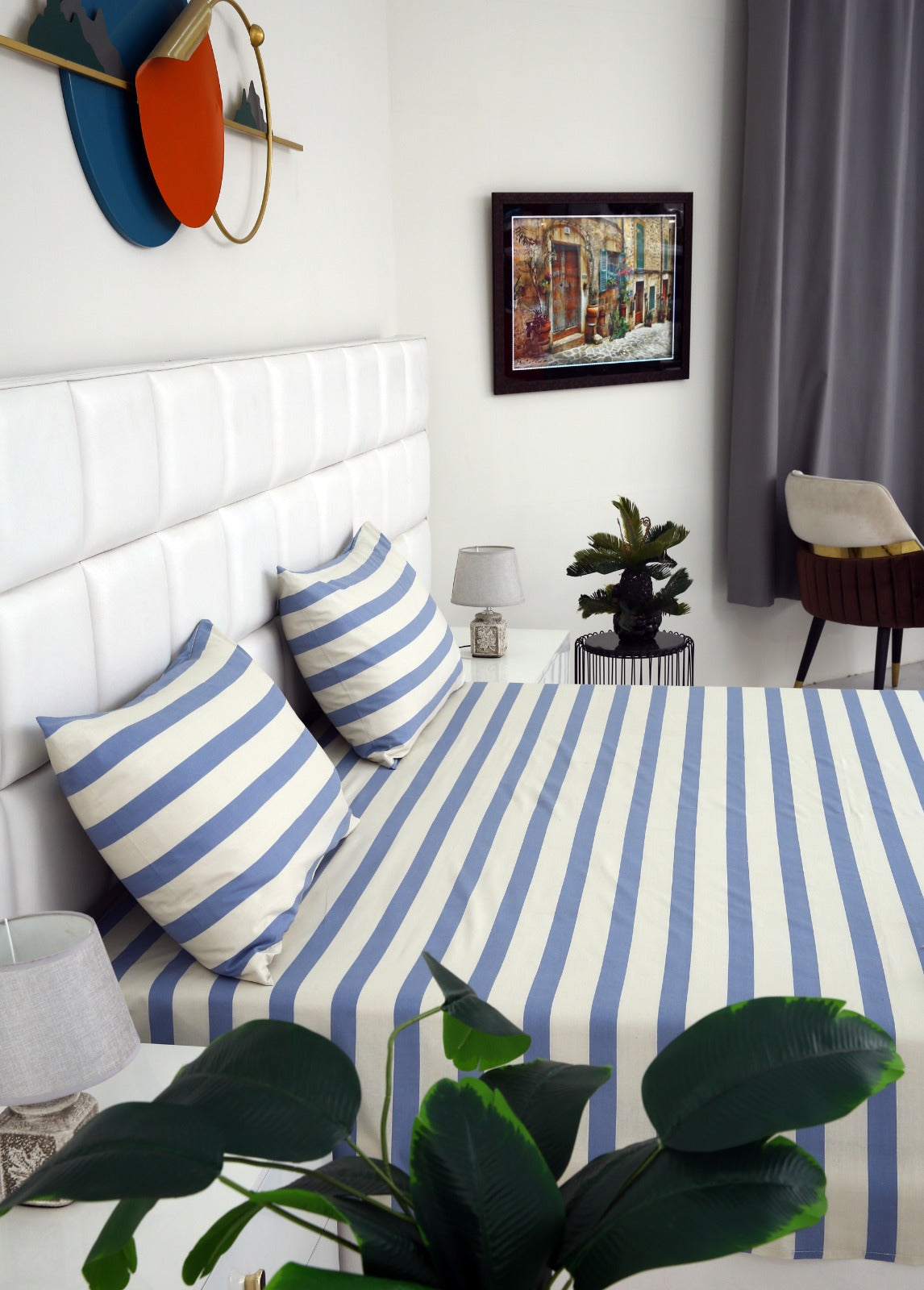 3 PCs Double Bed Sheet-DB343