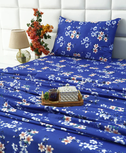 2Pcs Single Bed Sheet-Phlox single bed sheet Apricot