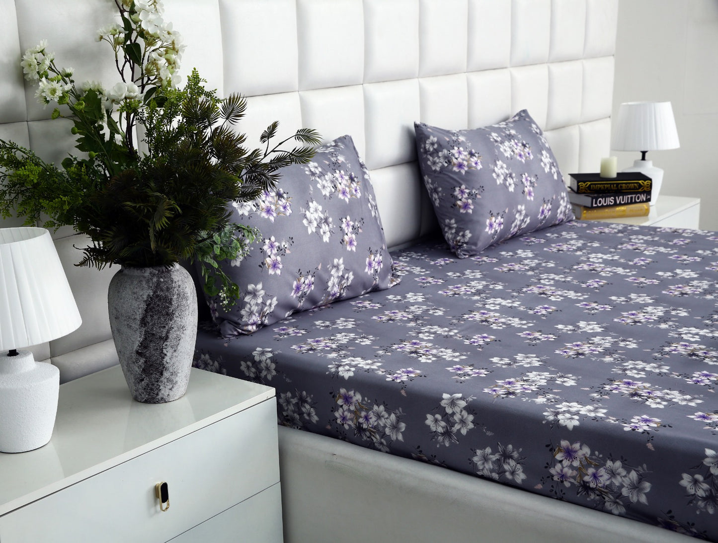 Fitted Bed Sheet-White Rose Fitted Sheets Apricot