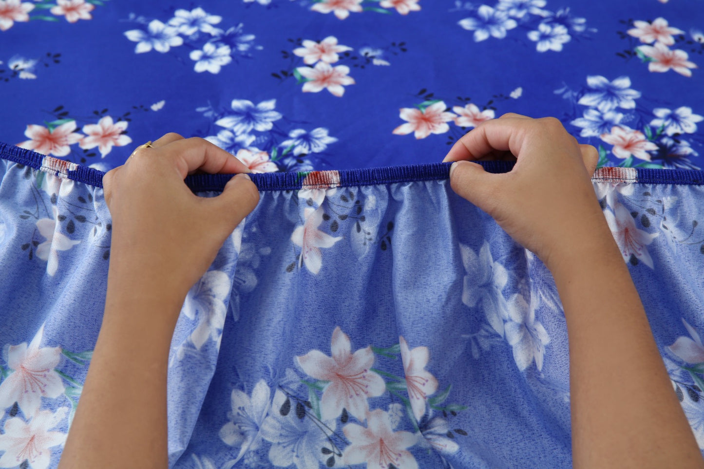 Fitted Bed Sheet-Phlox Fitted Sheets Apricot