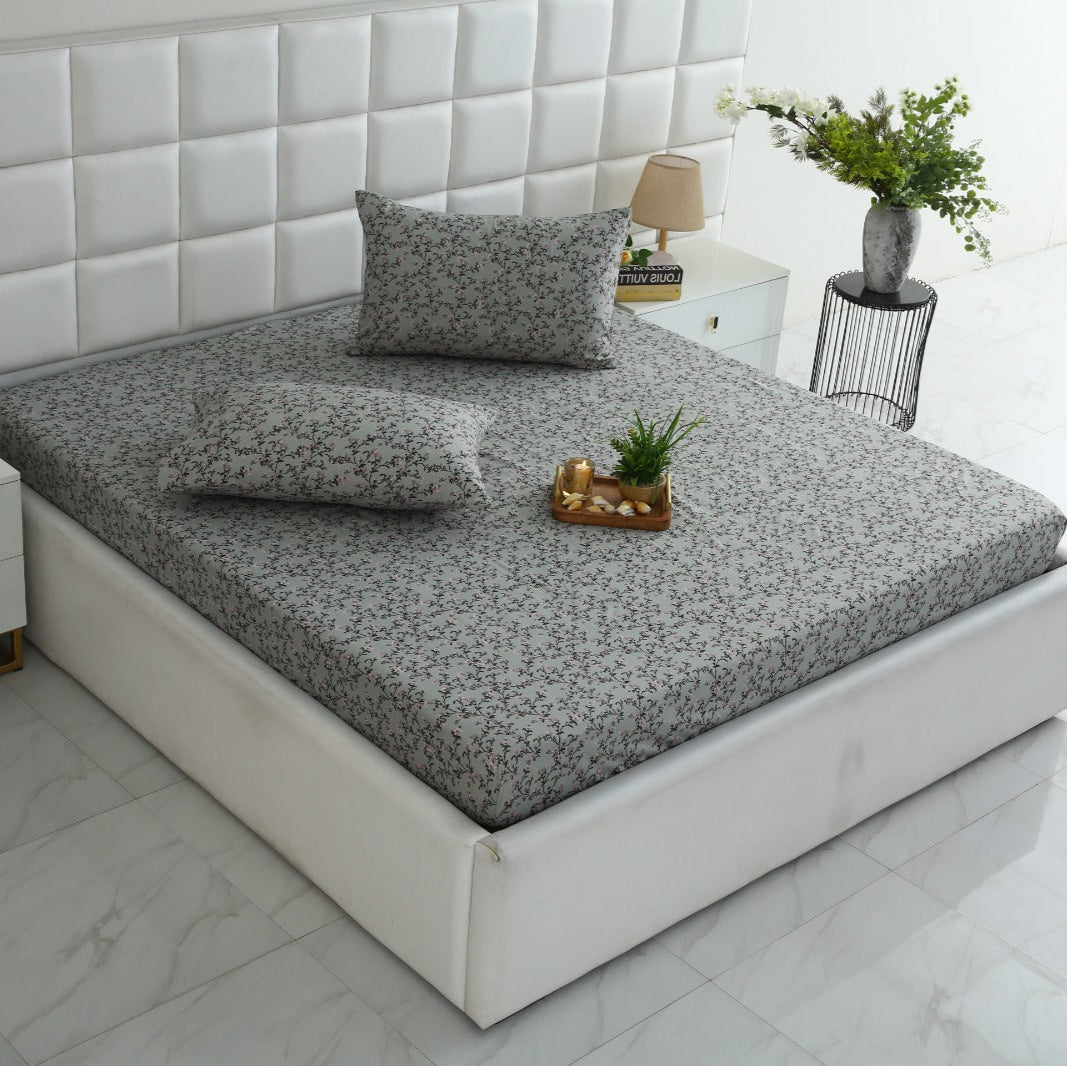 Fitted Bed Sheet-Yarrow Fitted Sheets Apricot