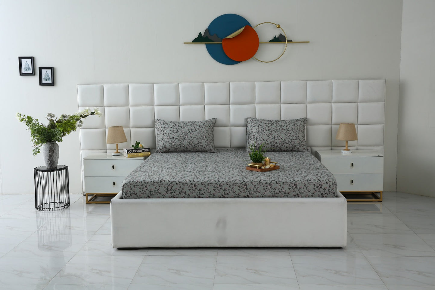 Fitted Bed Sheet-Yarrow Fitted Sheets Apricot