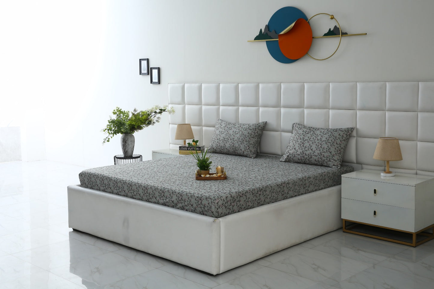Fitted Bed Sheet-Yarrow Fitted Sheets Apricot