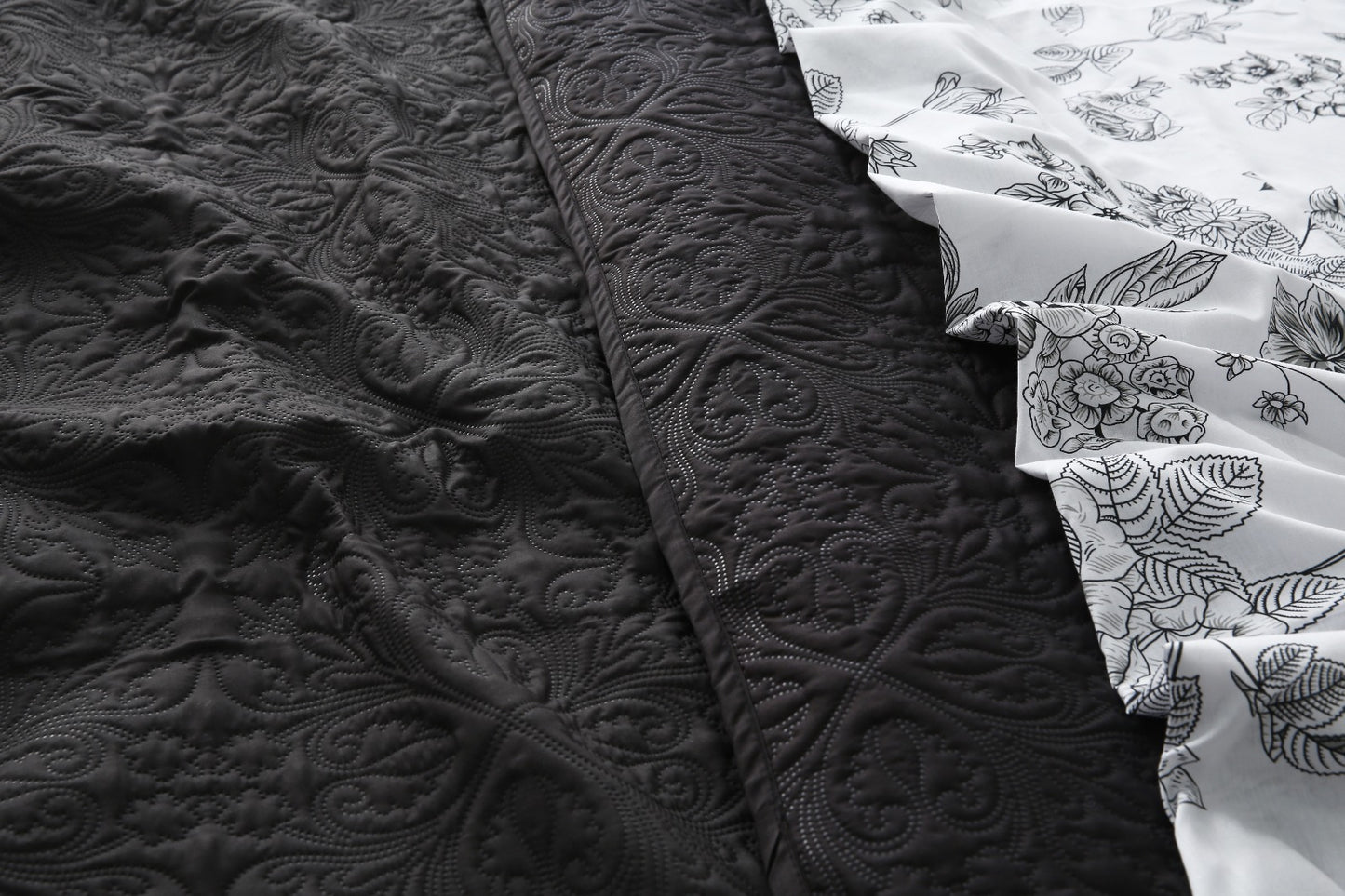6 PCs Dyed Bed Spread Set-Onyx Shadow Bed Spread Apricot